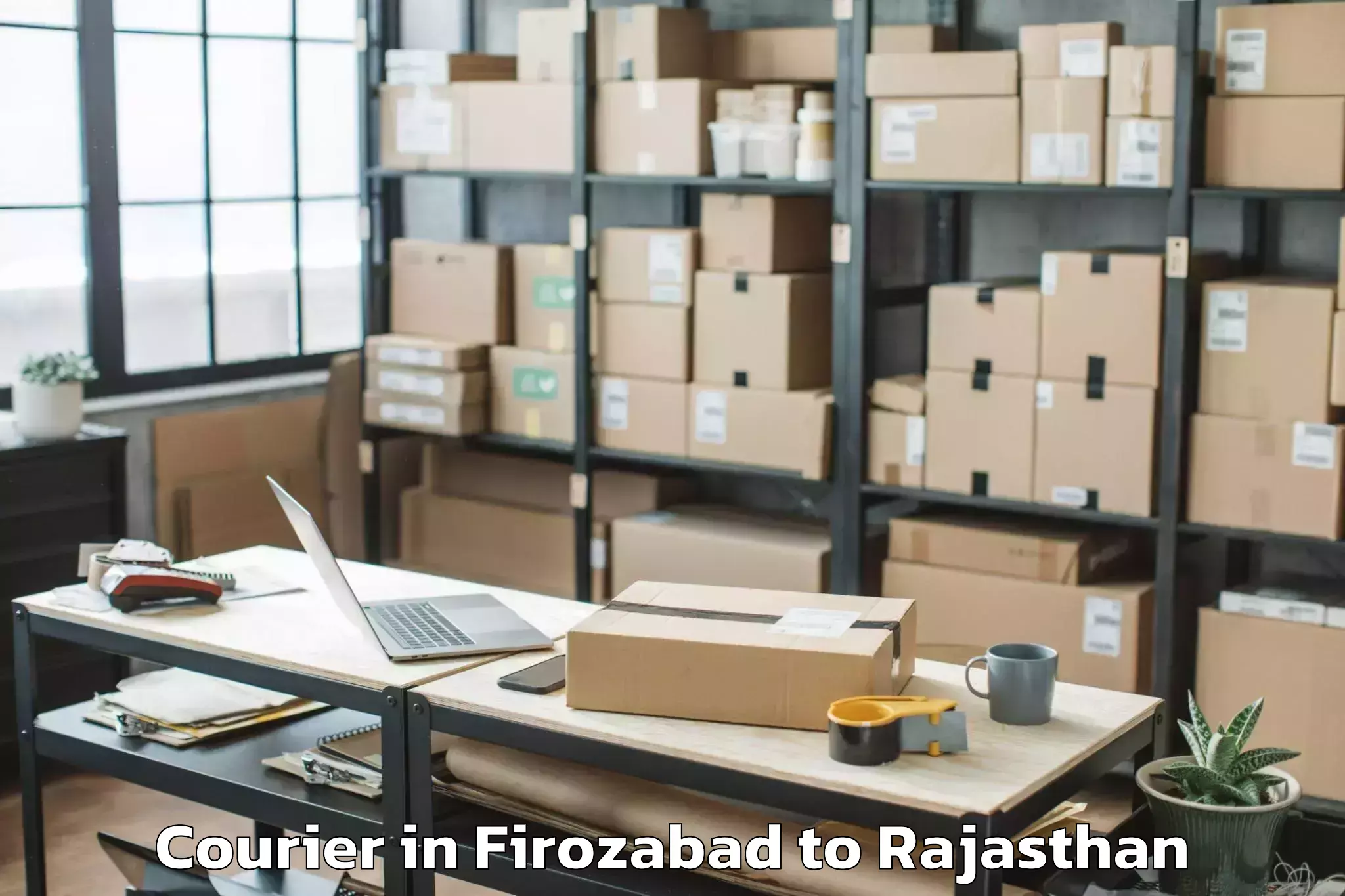 Book Firozabad to Sujangarh Courier